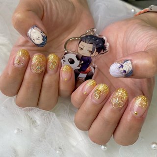 夏油傑ネイルのネイルデザイン｜ネイルブック