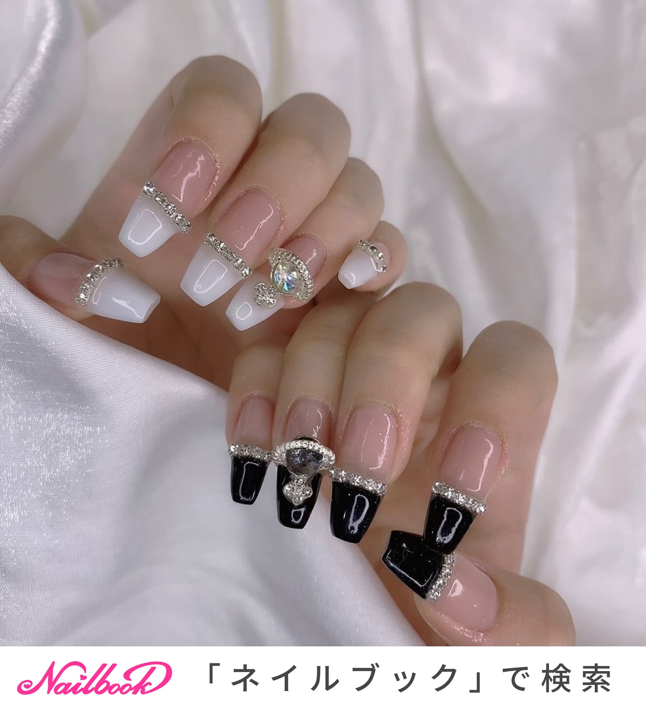 フレンチ/チェーン/キラキラ/ワンホン/韓国 - かおるのネイルデザイン