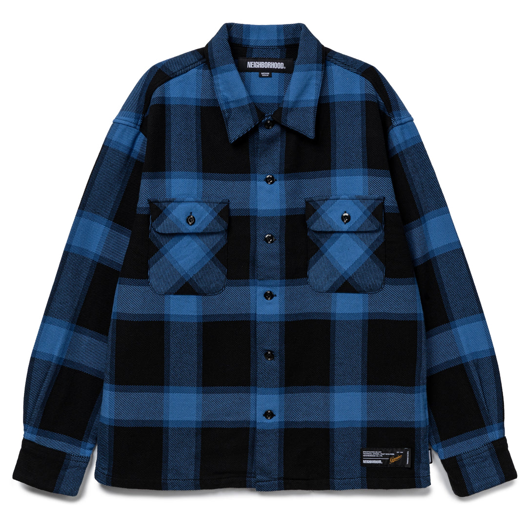Neighborhood Buffalo LS Check Shirt | Blue