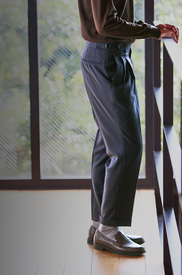 TECHWOOL® Twill Two Pleats Trousers – ＋CLOTHET ONLINE