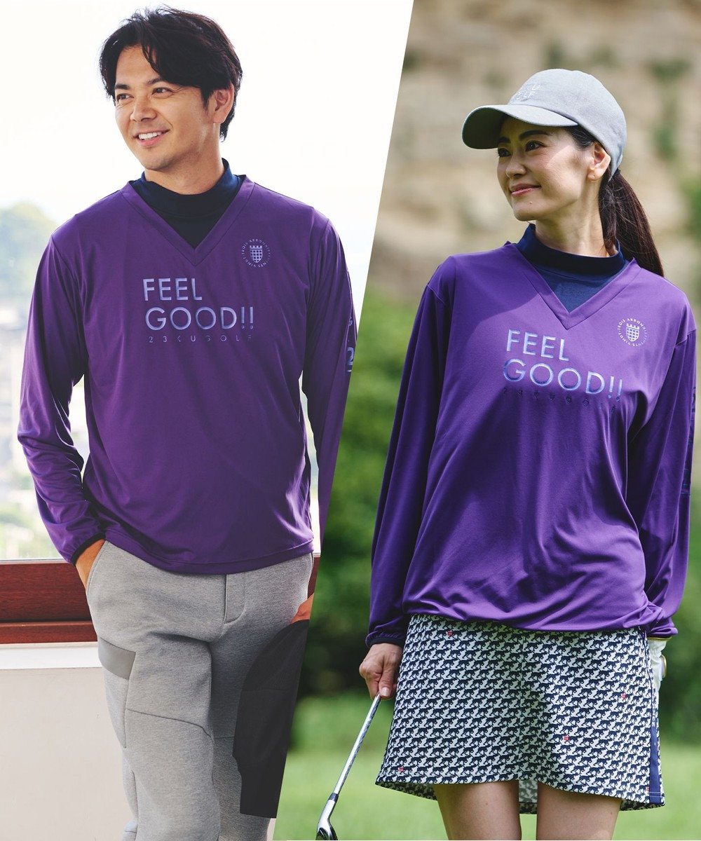 ジーフォア ゴルフ G/FORE Lサイズ ニットポロシャツ ブルー