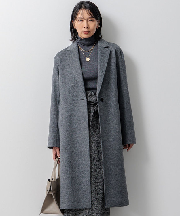 滝沢眞規子さん着用】ウールカシミヤビーバー チェスターコート / 23区