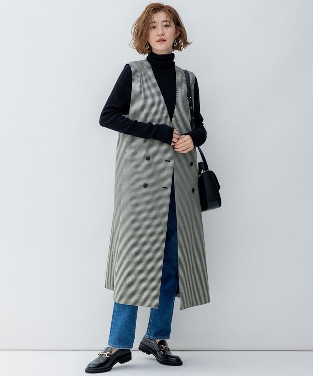 ガンクラブチェック ロング ジレ / 23区 | ファッション通販 【公式