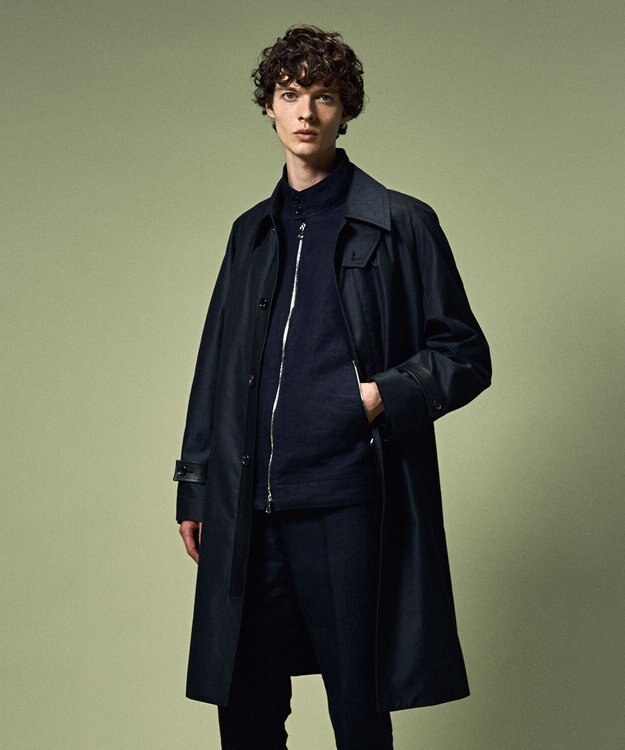 コットンシルクギャバジン ステンカラーコート / JOSEPH HOMME