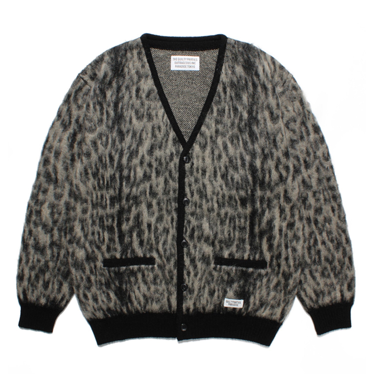レオパードモヘアニットジャガードカーディガン 23SS-WMK-KN08