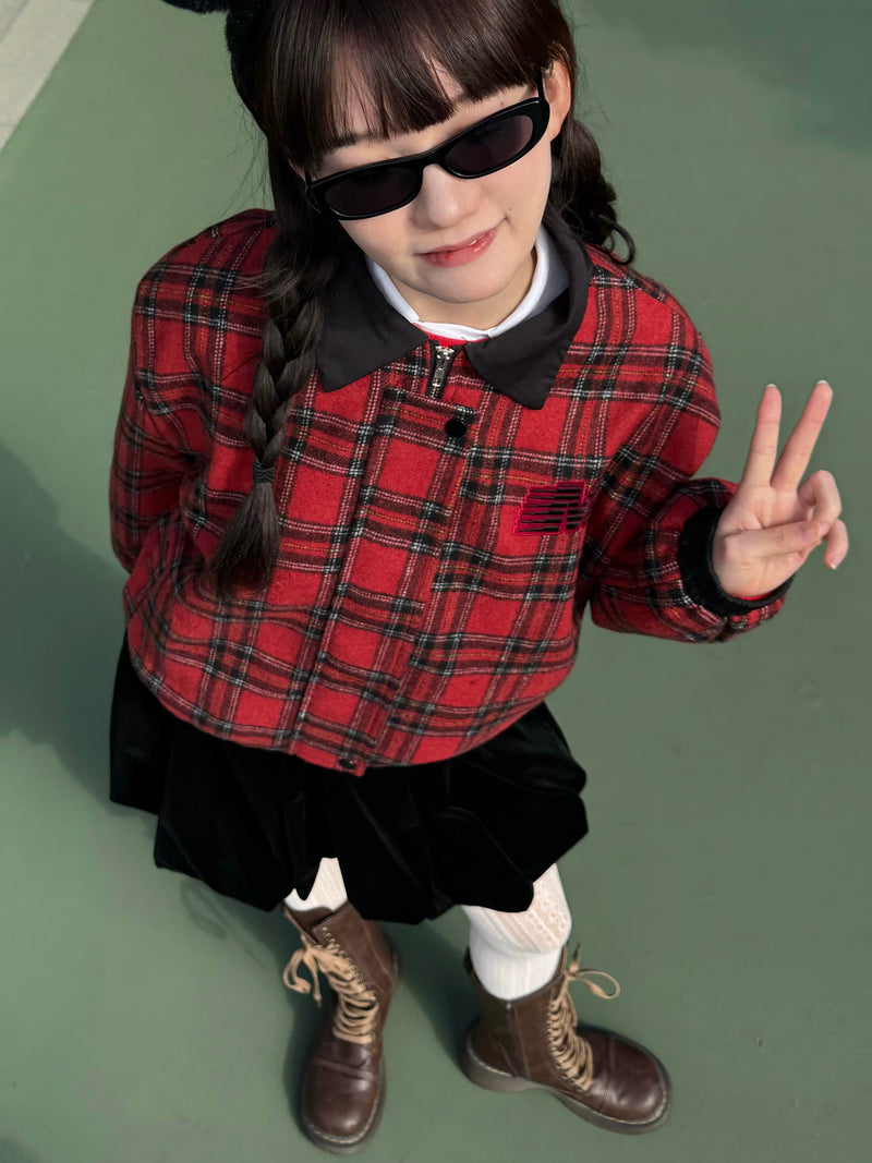 レッドダブルチェックジャケット DPA43524 – CRAMMY