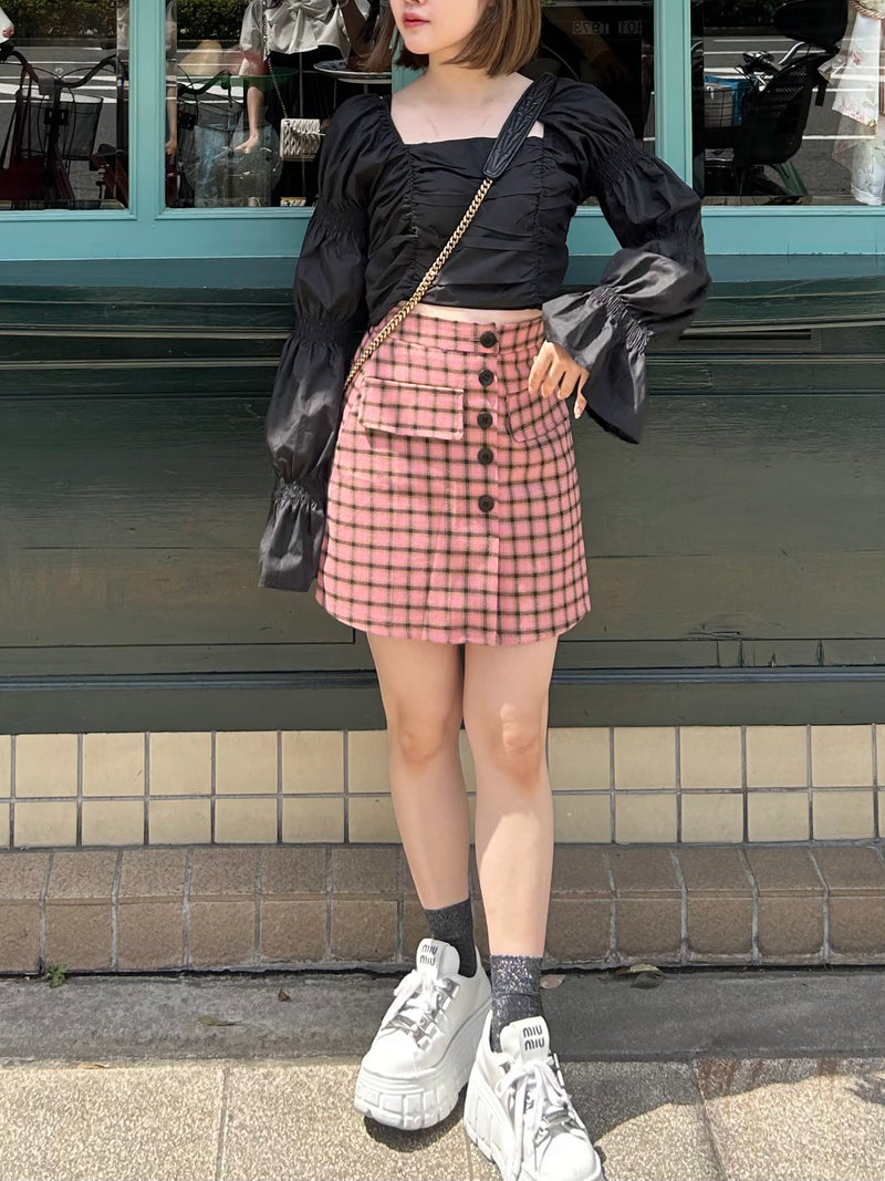 ピンクチェックスカート CPA22061 – CRAMMY