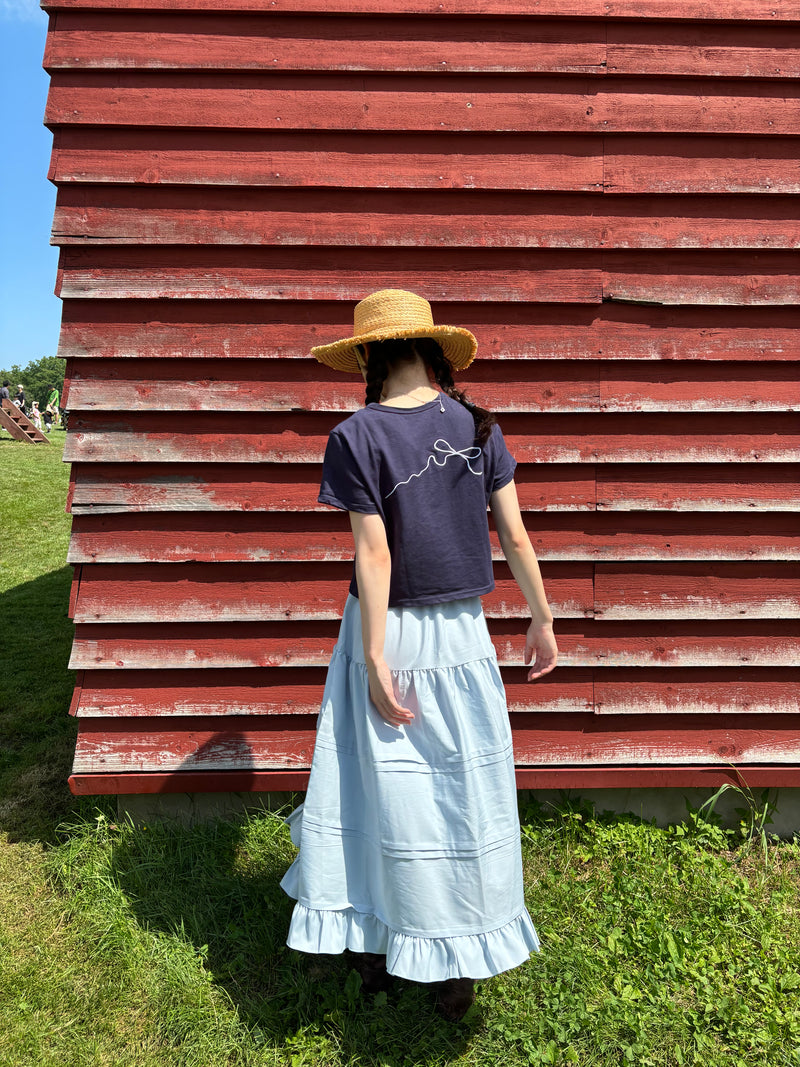 ライトブルーフリルロングスカート DPA43428 – CRAMMY