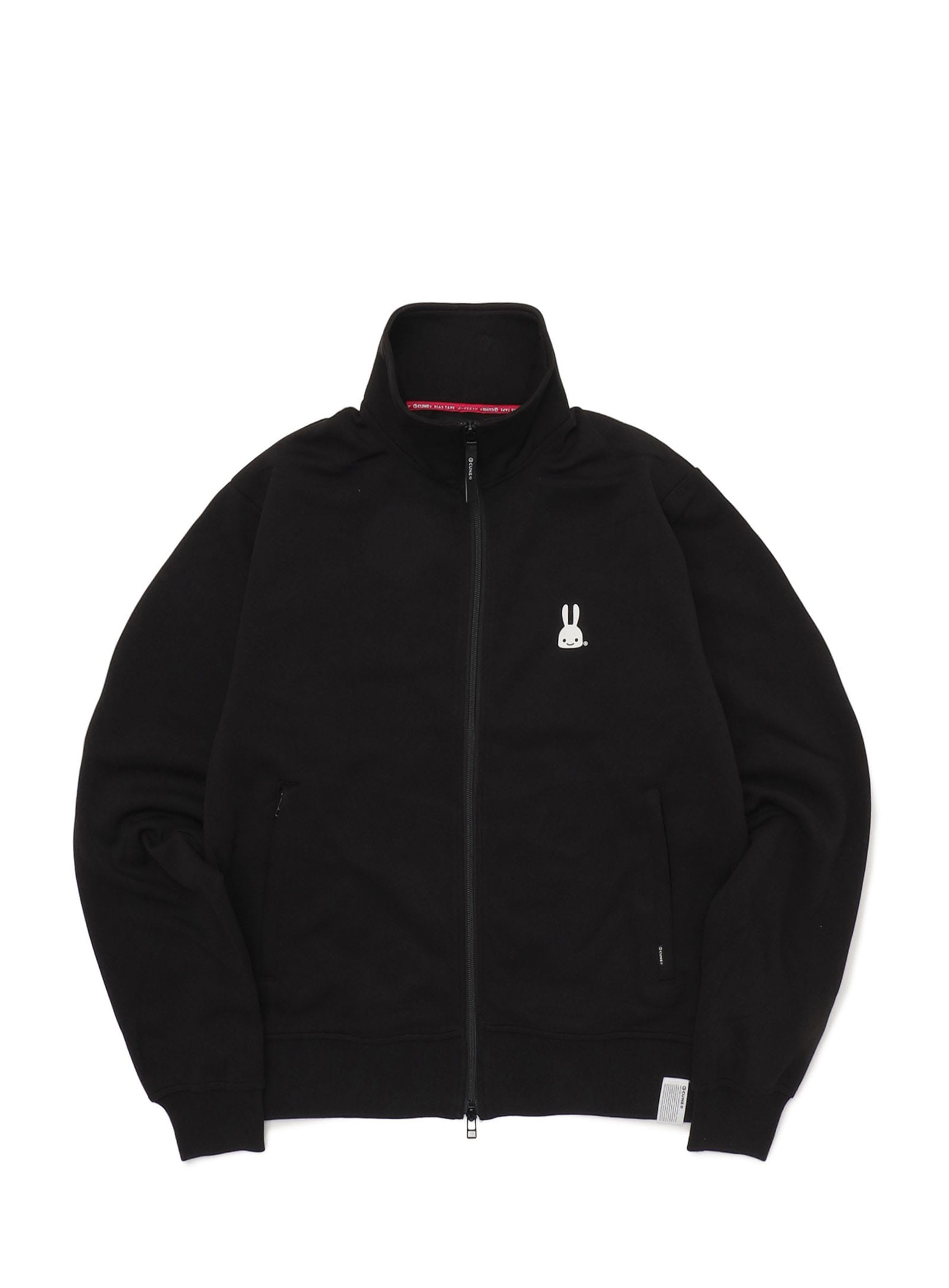 キューンスタンドジップジャージ バイク ブラック スタンドジップ