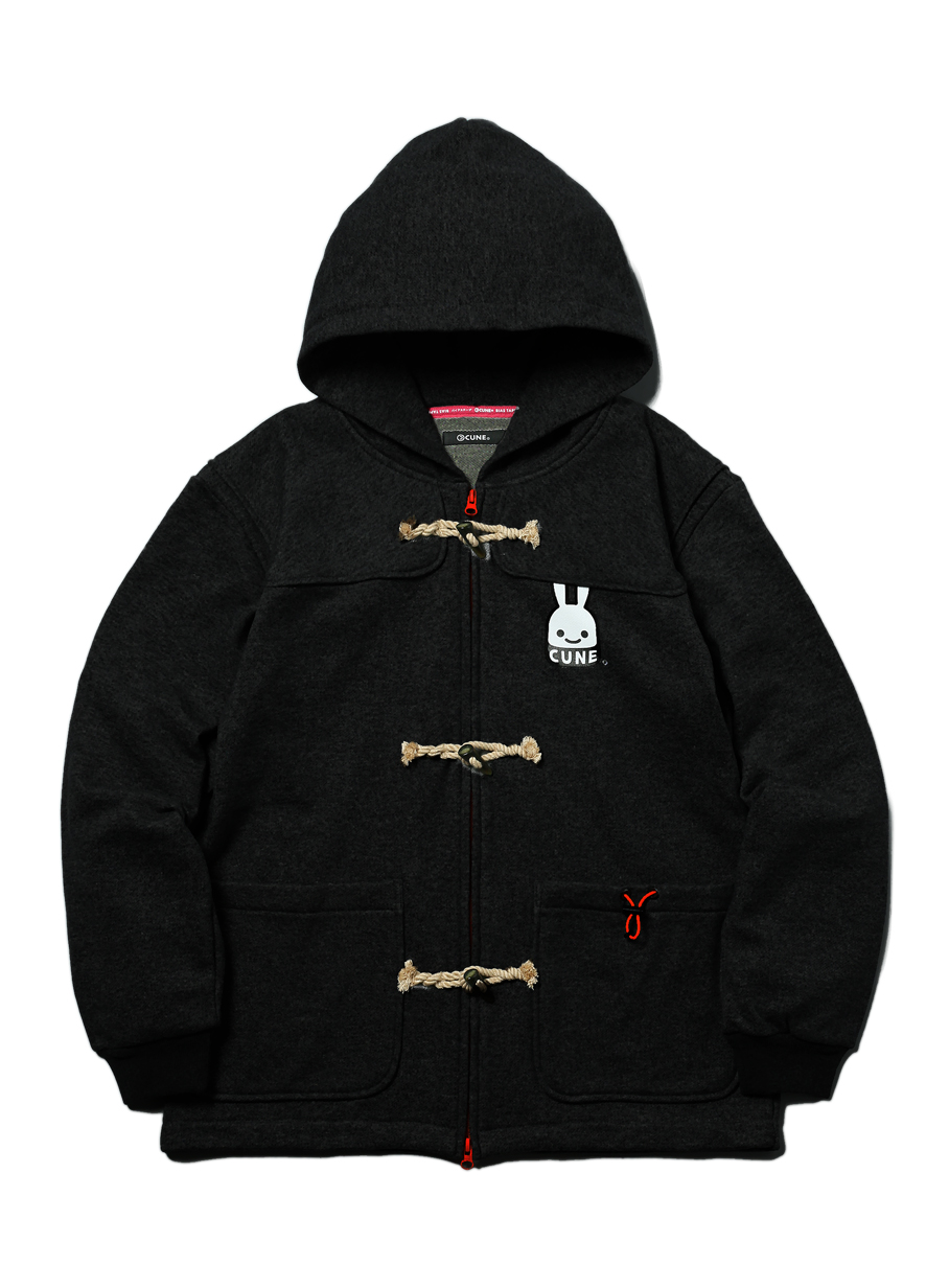 新品タグ付き！ CUNE 裏毛ダッフルコート パーカー スウェット ウサギ