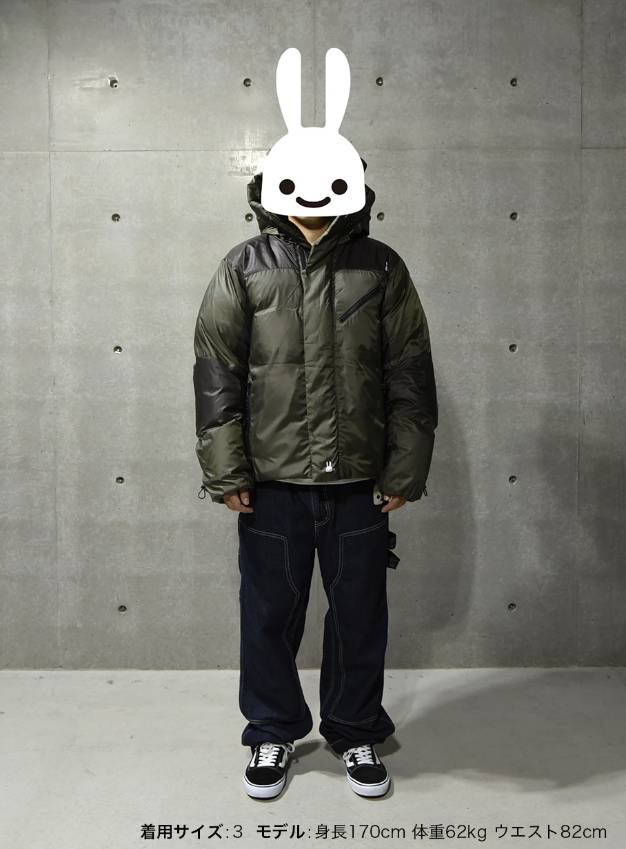 耳としっぽ付きダウンジャケット｜ウサギがいる｜CUNE ONLINE STORE