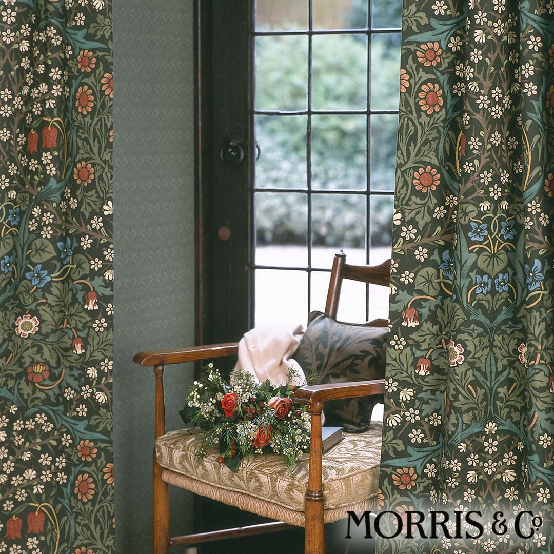 英国カーテン「ブラックトーン」｜William Morris ウィリアム・モリス