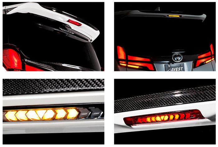 アルファード30系専用 LEDハイマウントストップランプ(シーケンシャル