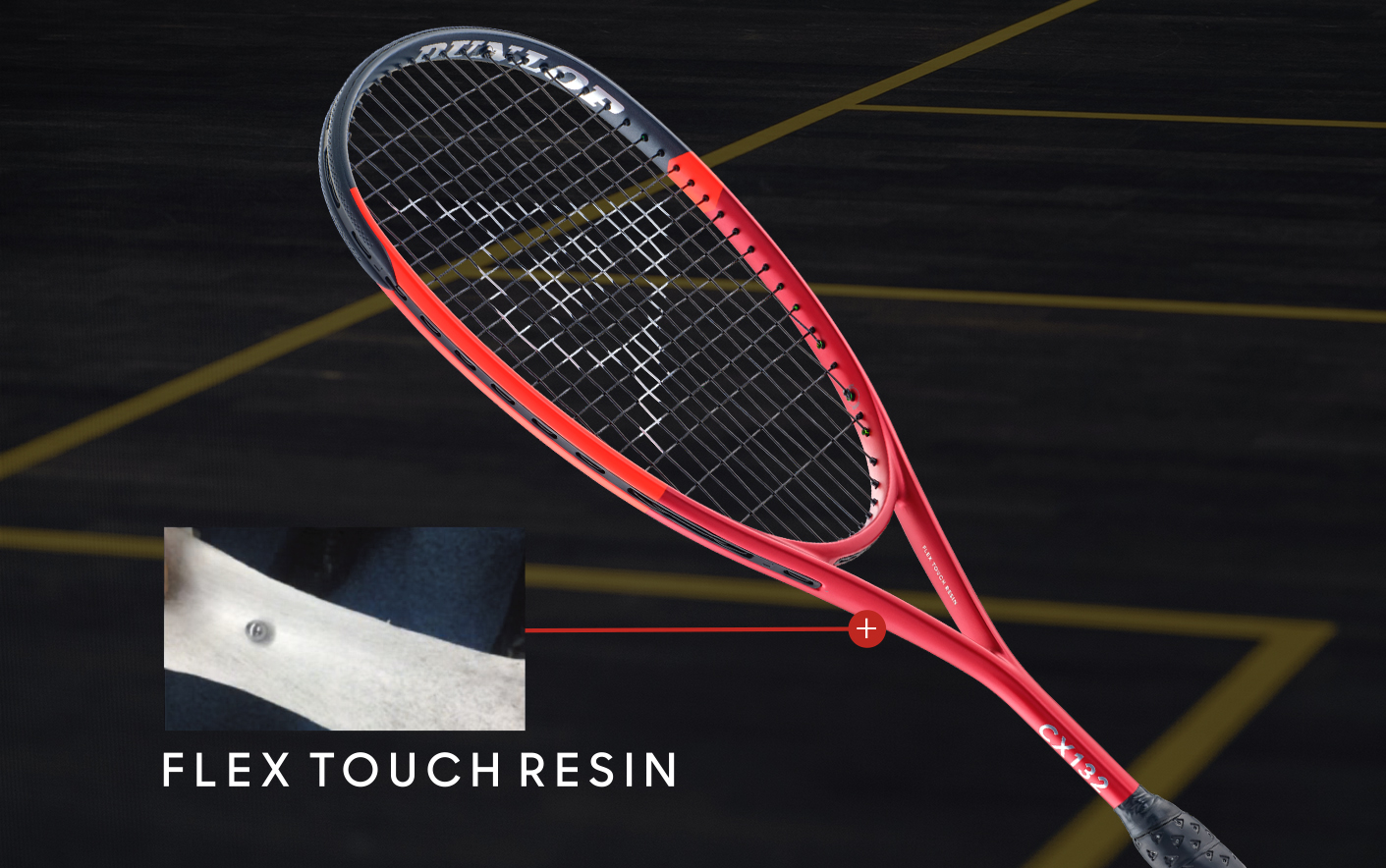 スカッシュ ラケット 25 CX132 DSQ2501 | ダンロップスポーツ公式