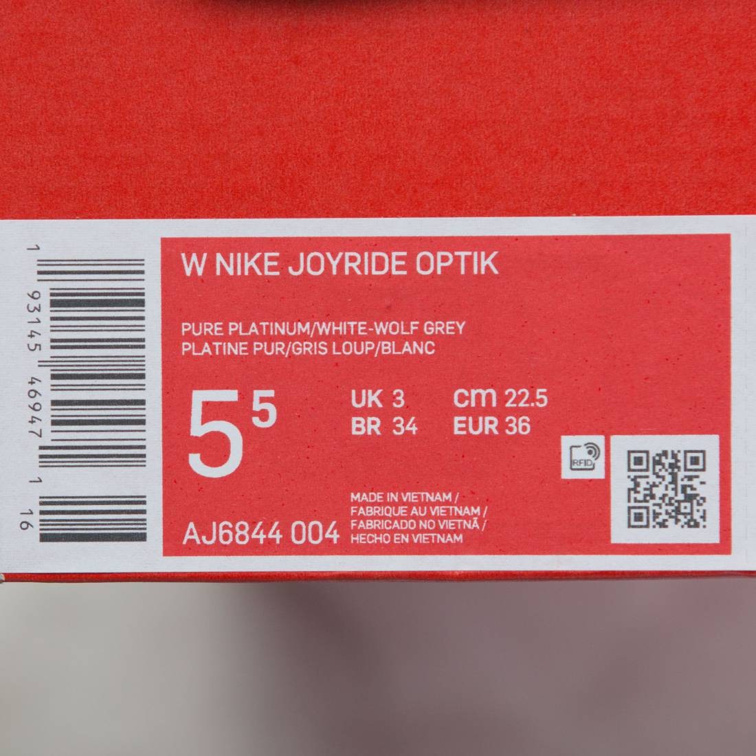 nike women joyride optik pure platinum white wolf grey