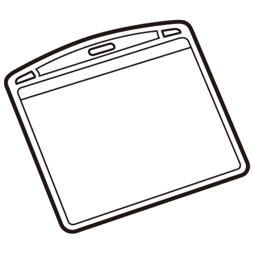 名札用替ケース パス名刺型横10枚 B073J | 名札、腕章 | 介護用品