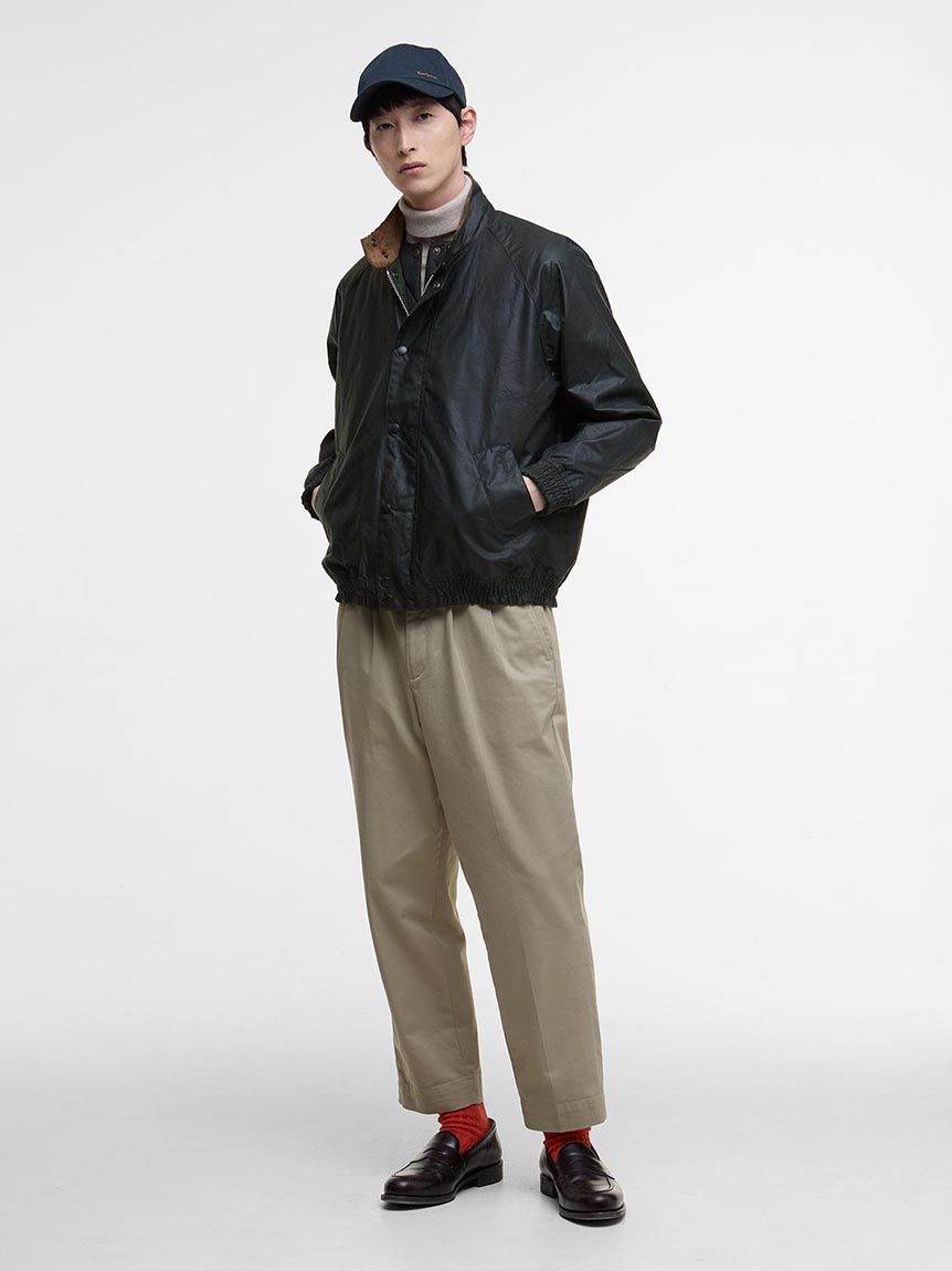 TRANSPORT / トランスポート】スタンドカラー ワックス ブルゾン