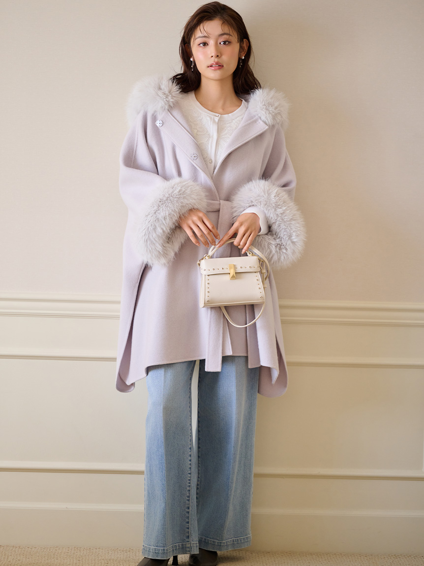 ファーポンチョコート(コート)｜OUTER（アウター）｜CELFORD（セル