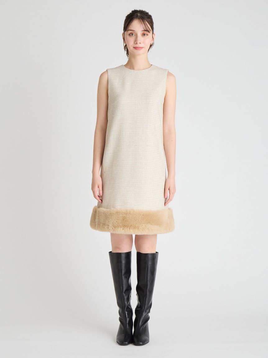 裾ファーミニワンピース(デイリーワンピース)｜DRESS（ドレス