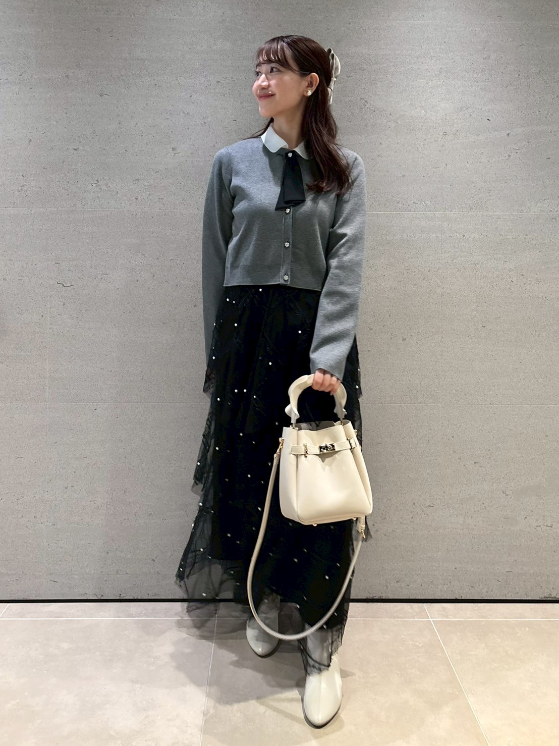 HANAE MORI×CELFORDコラボ】パールスカート(SKIRT（スカート