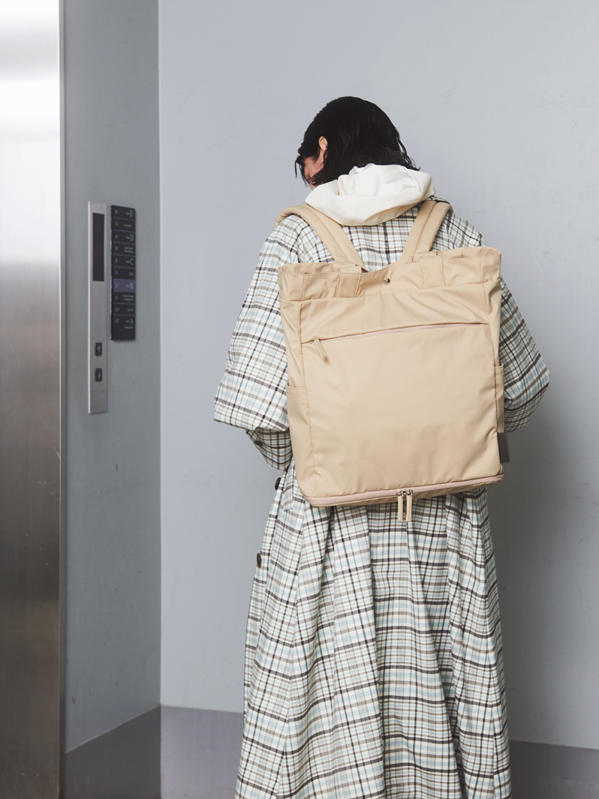 ONLINE限定】eco 撥水 3wayトートバックパック(バッグ)｜emmi（エミ