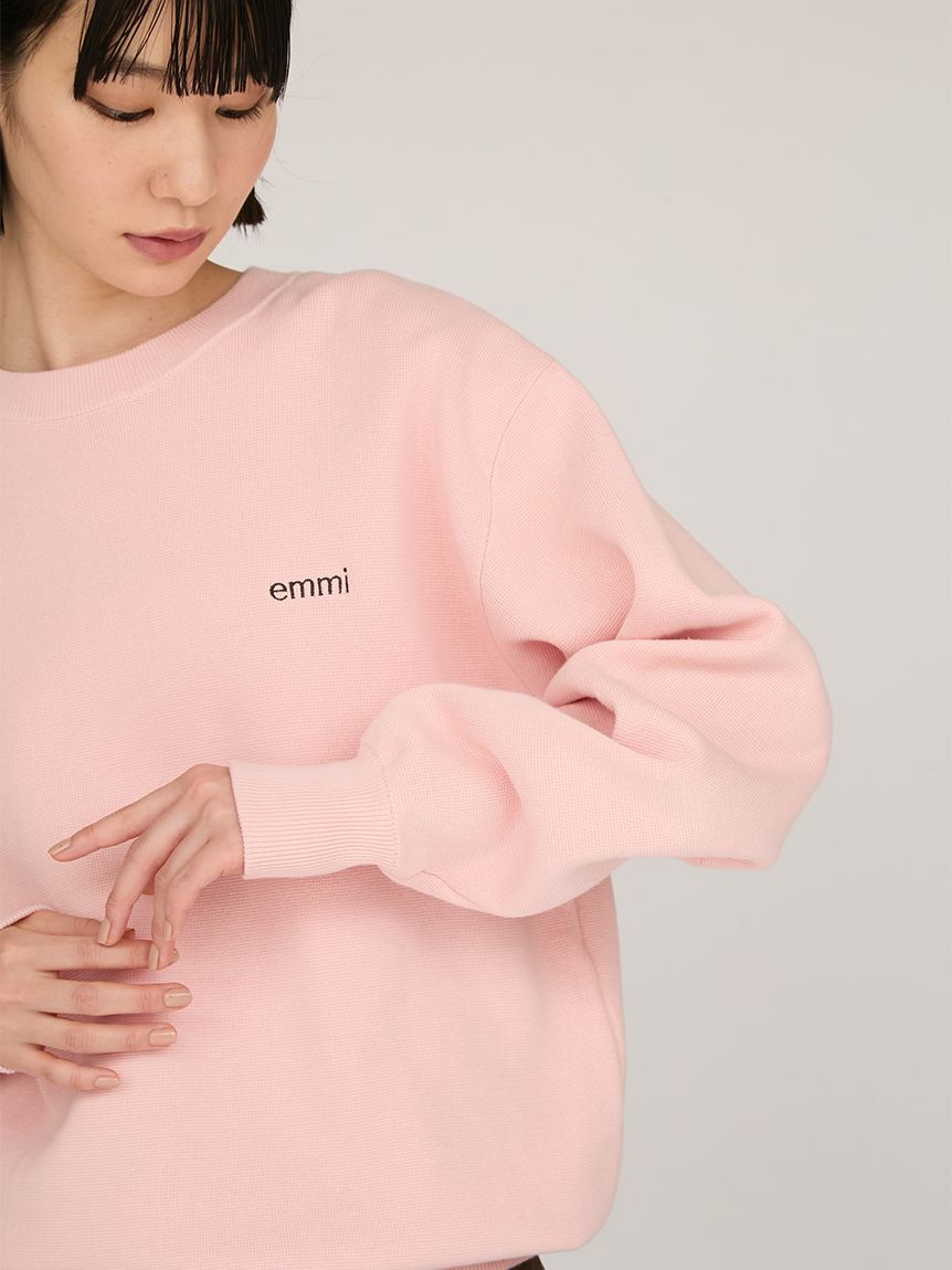 ONLINE限定カラー】emmiロゴミラノリブトップス(カットソー)｜トップス