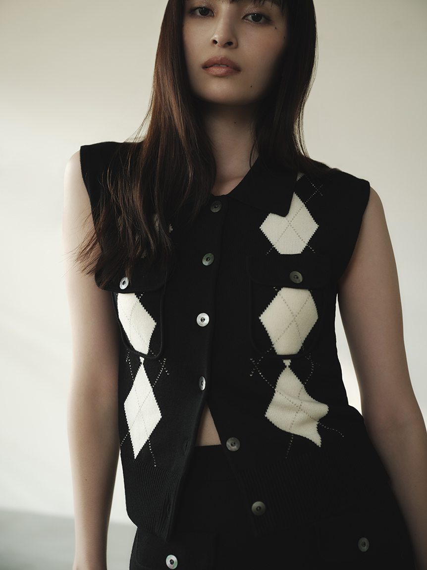 ノースリポロニットジレ(ニット)｜トップス｜FRAY I.D（フレイ