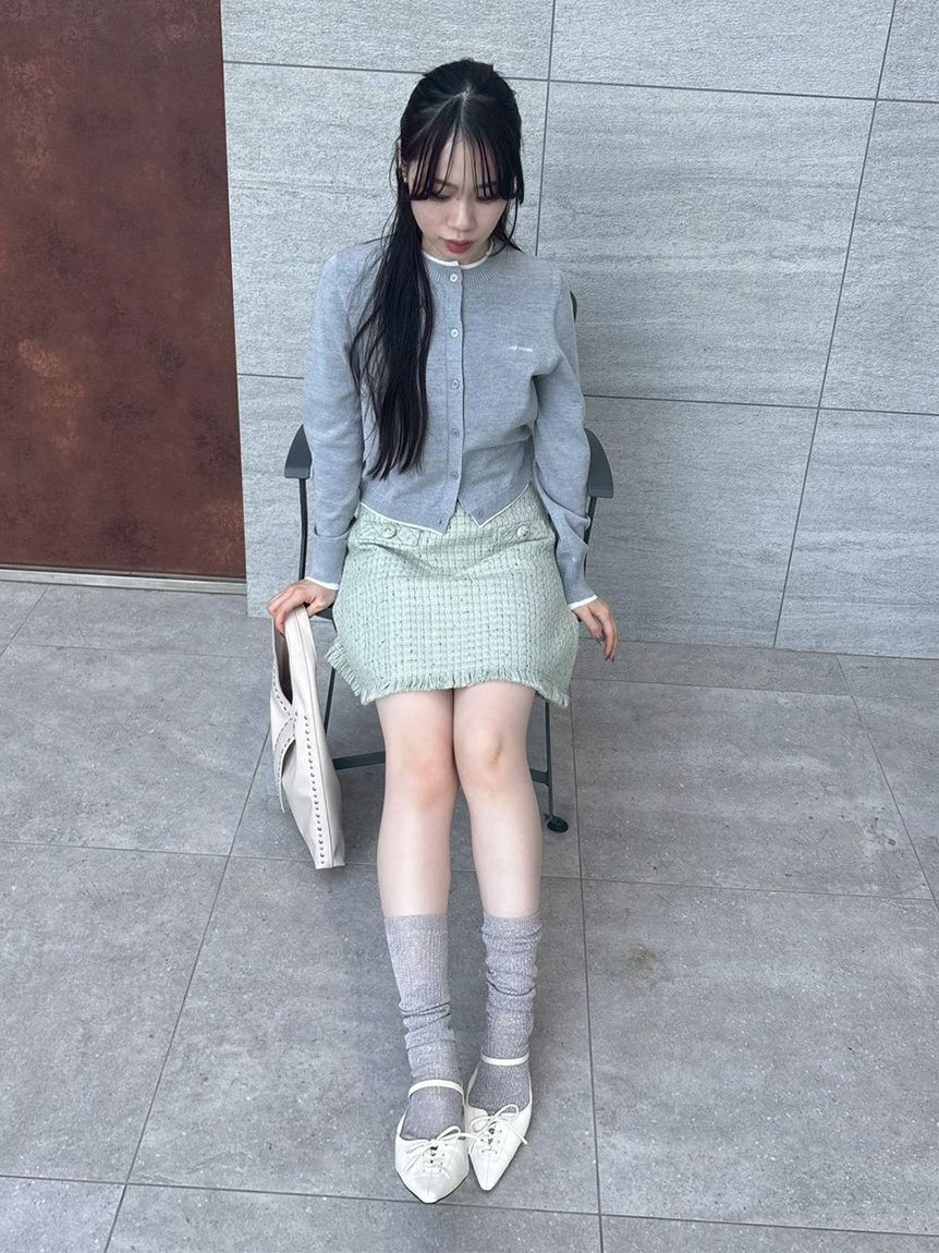 ツイードミニスカート(セットアップアイテム)｜LILY BROWN（リリー