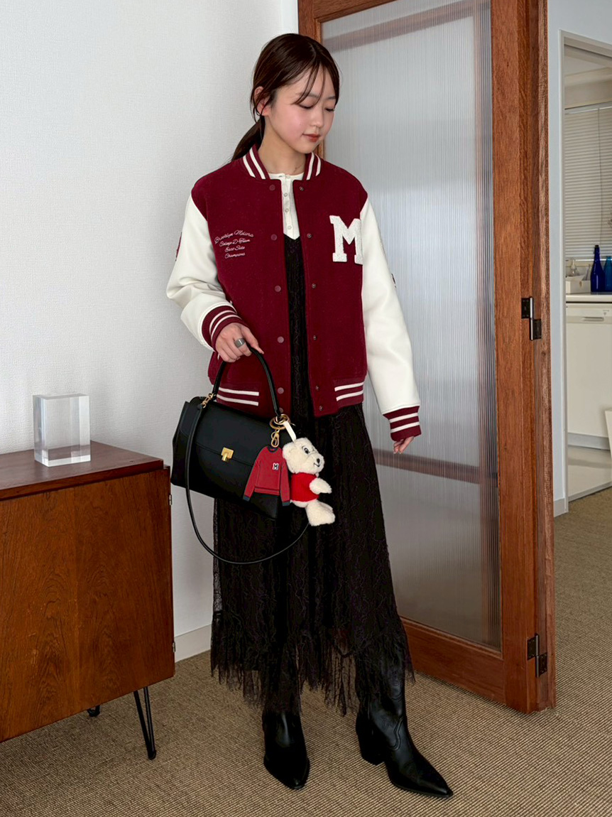 ワッペンスタジアムジャンバー(ブルゾン)｜アウター｜Mila Owen（ミラ