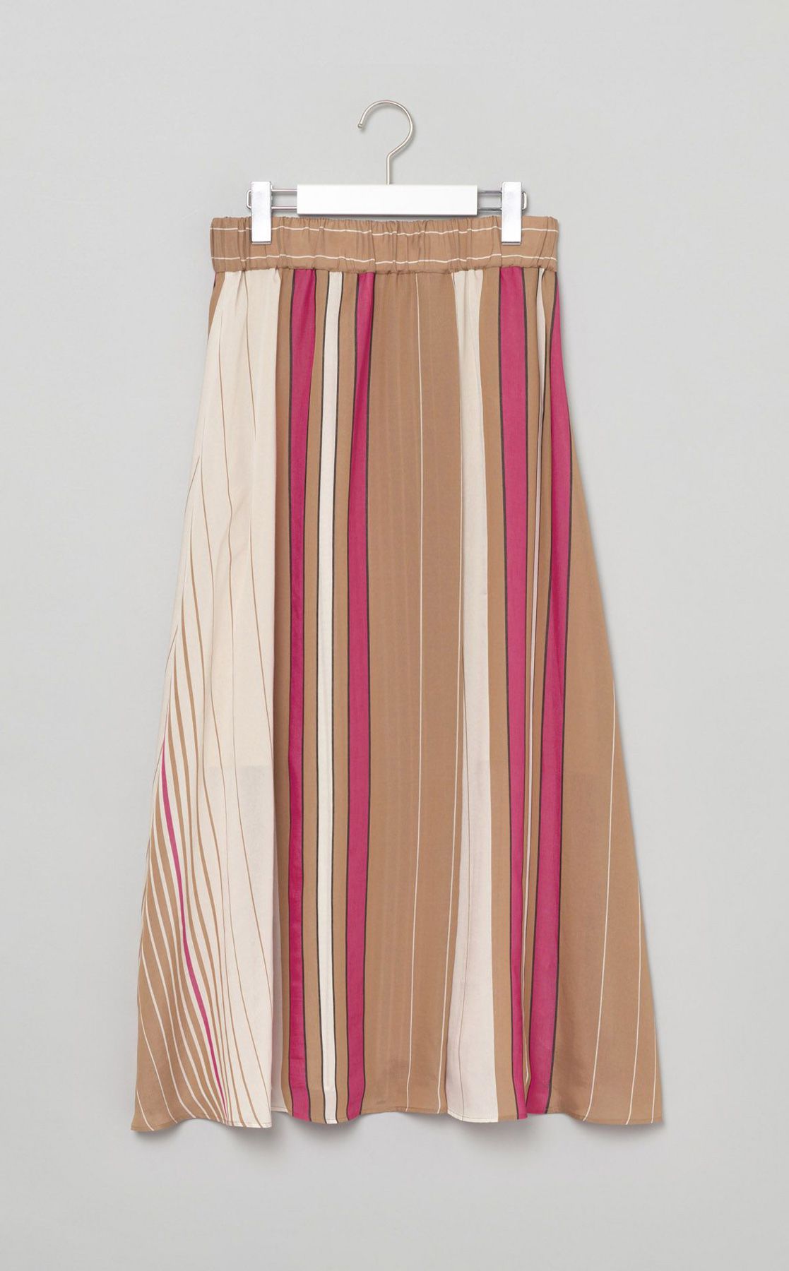 マルチカラーストライプフリルスカート 3-4y マルチカラーストライプ