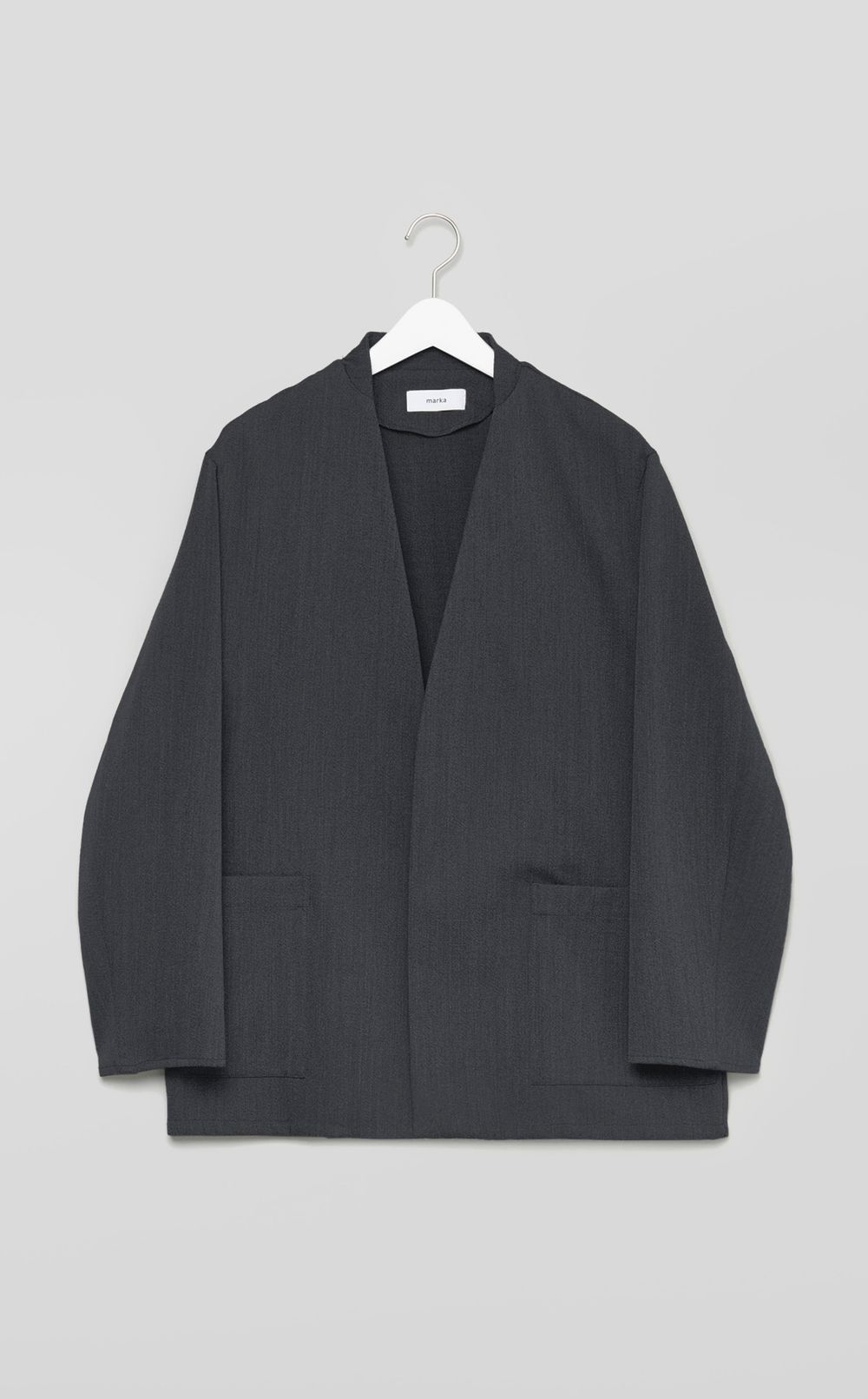 marka｜ラペルレスシャツジャケット