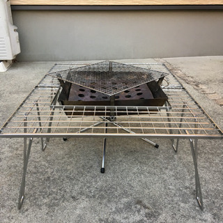 ユニフレーム囲炉裏テーブル 美品】ユニフレーム_いろりテーブル