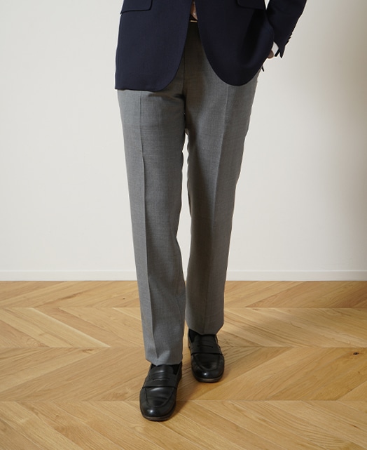 メーカーズシャツ鎌倉 シアサッカースラックス（1タック） 尾州 未使用