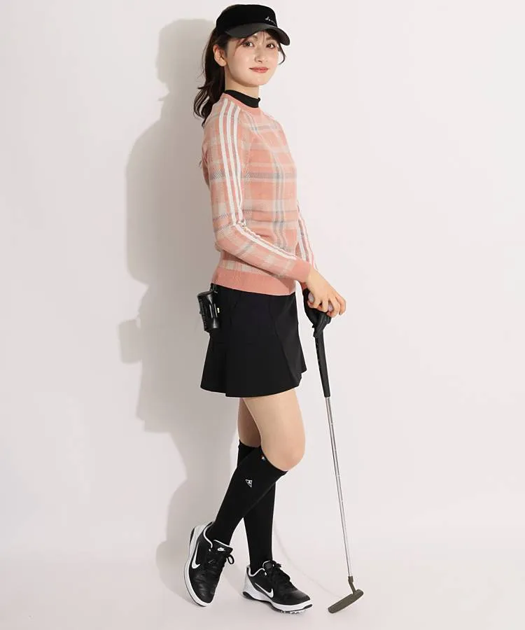 アディダスゴルフの長袖ニットを使ったスタイリング・コーディネート