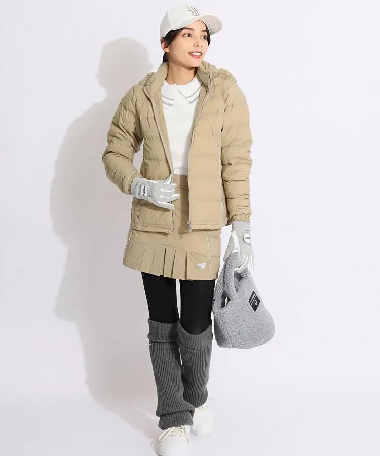 ニューバランスゴルフの中綿・ダウンジャケットを使ったスタイリング