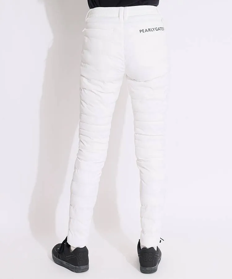 パーリーゲイツ パンツ 3 S〜M相当 裏起毛 暖パン グレー ストレッチ