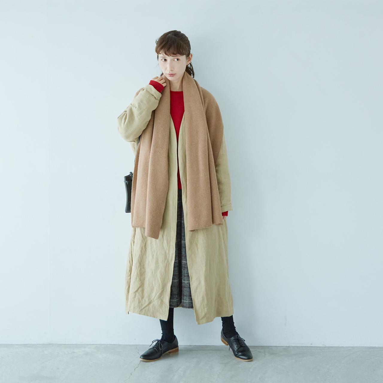 ノーカラーコート」四季の着回し｜一年中着回せる簡単服／佐藤かな