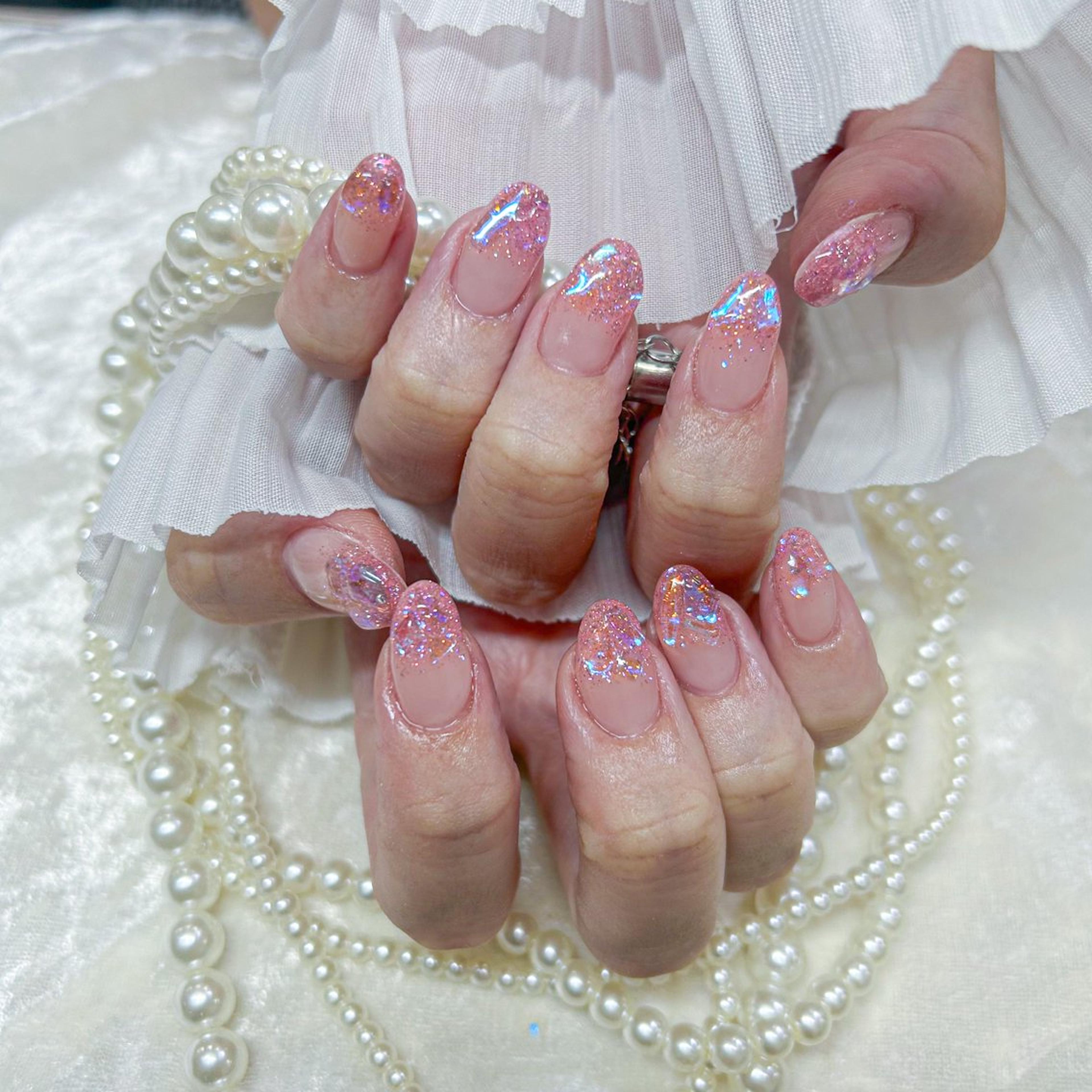 やり放題ネイル90分7500円 追加カラー、有料パーツあり #ネイル#長さ