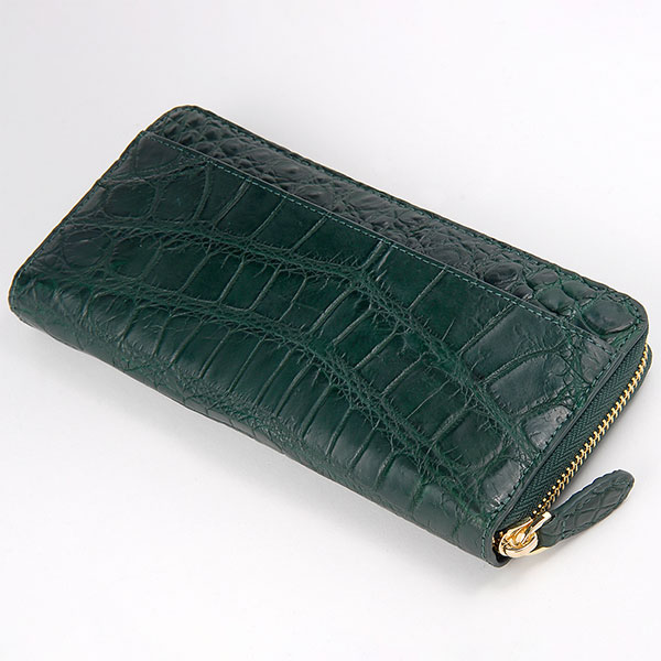 ロダニア クロコダイルラウンド長財布（マット） RDOC10122 1点