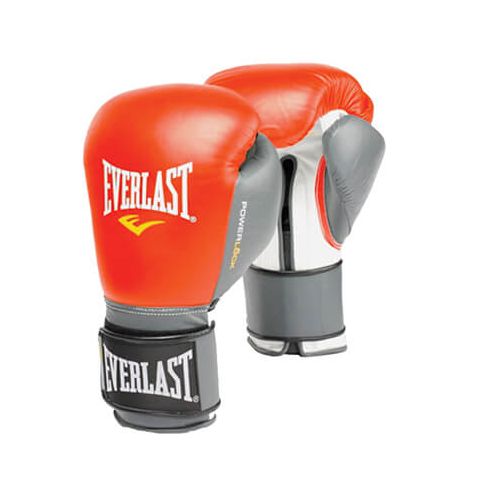 Everlast Powerlock Pro Hook and Loop Training Glove Red/Grey 12 oz.