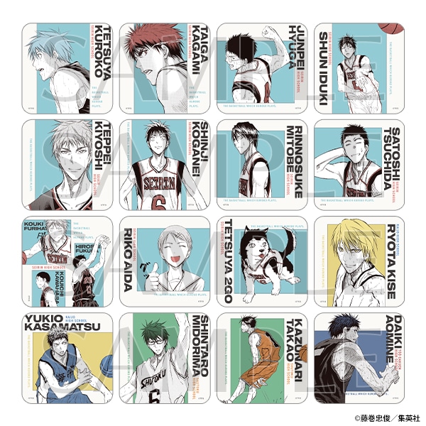 黒子のバスケ』アートコースター(全45種／ランダム5種入り)＜黒子の
