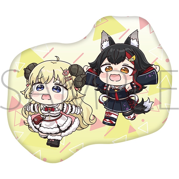 ホロライブ ホロぐら 大神ミオ 角巻わため 缶バッジ 44個 もちみこ