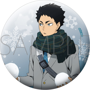 ハイキュー!! グリッター缶バッジ／孤爪研磨: キャラグッズ