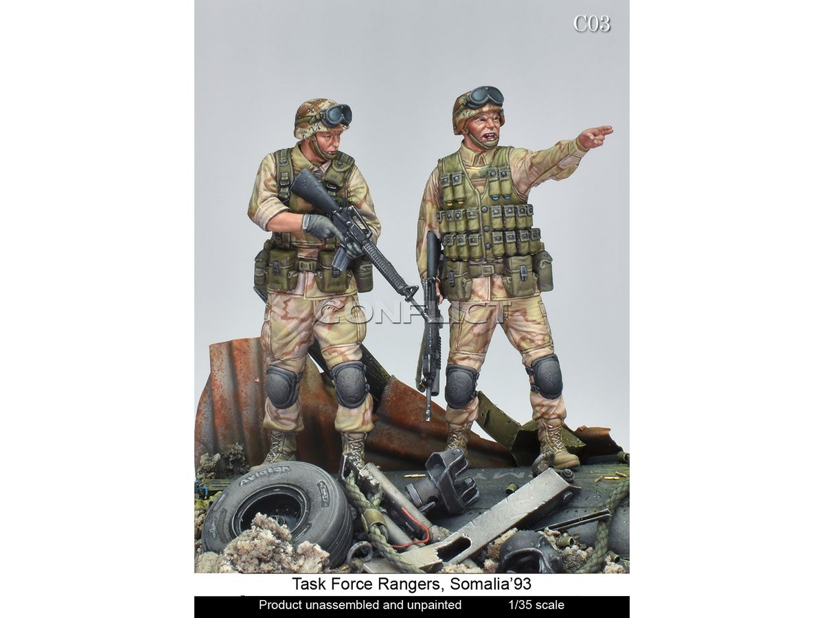1/35 現用 アメリカ タスク・フォース・レンジャーセット ソマリア1993