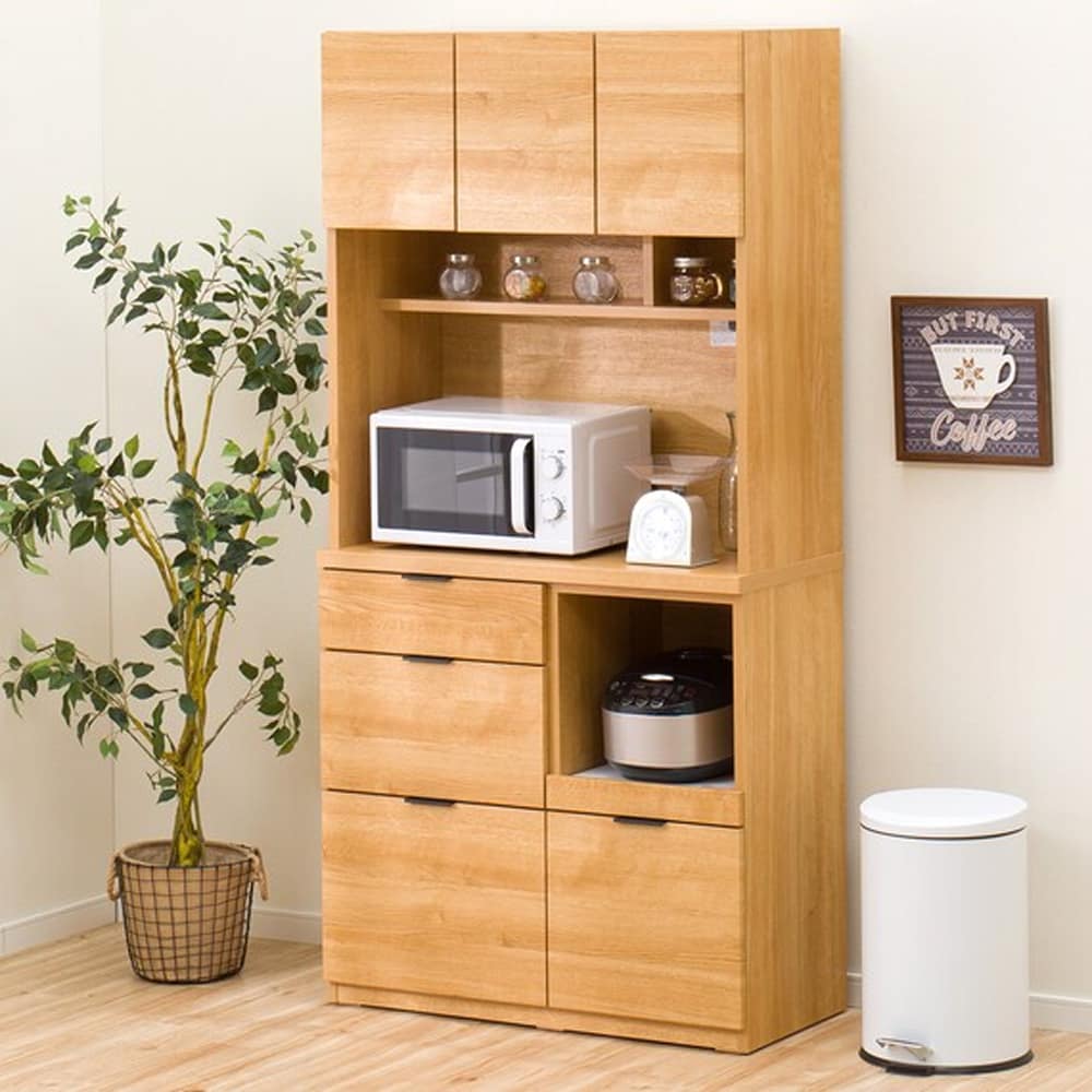 ダイニングボード キッチンボード エトナ 90KB LBR ライトブラウン <N