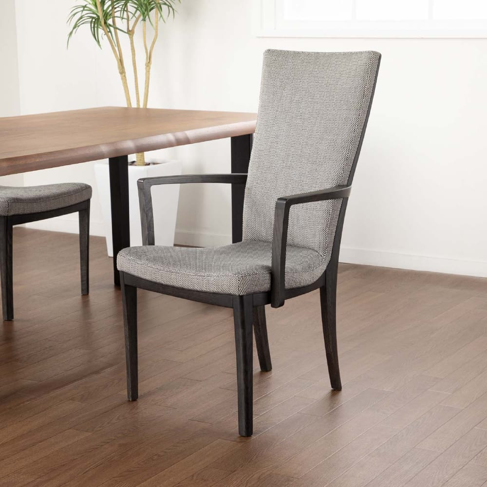 カリモク］【地域限定】肘付ダイニングチェア シュール基本色