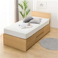 通常引き出し】すのこチェストベッドフレーム(シングル N-ジオF GY 40M