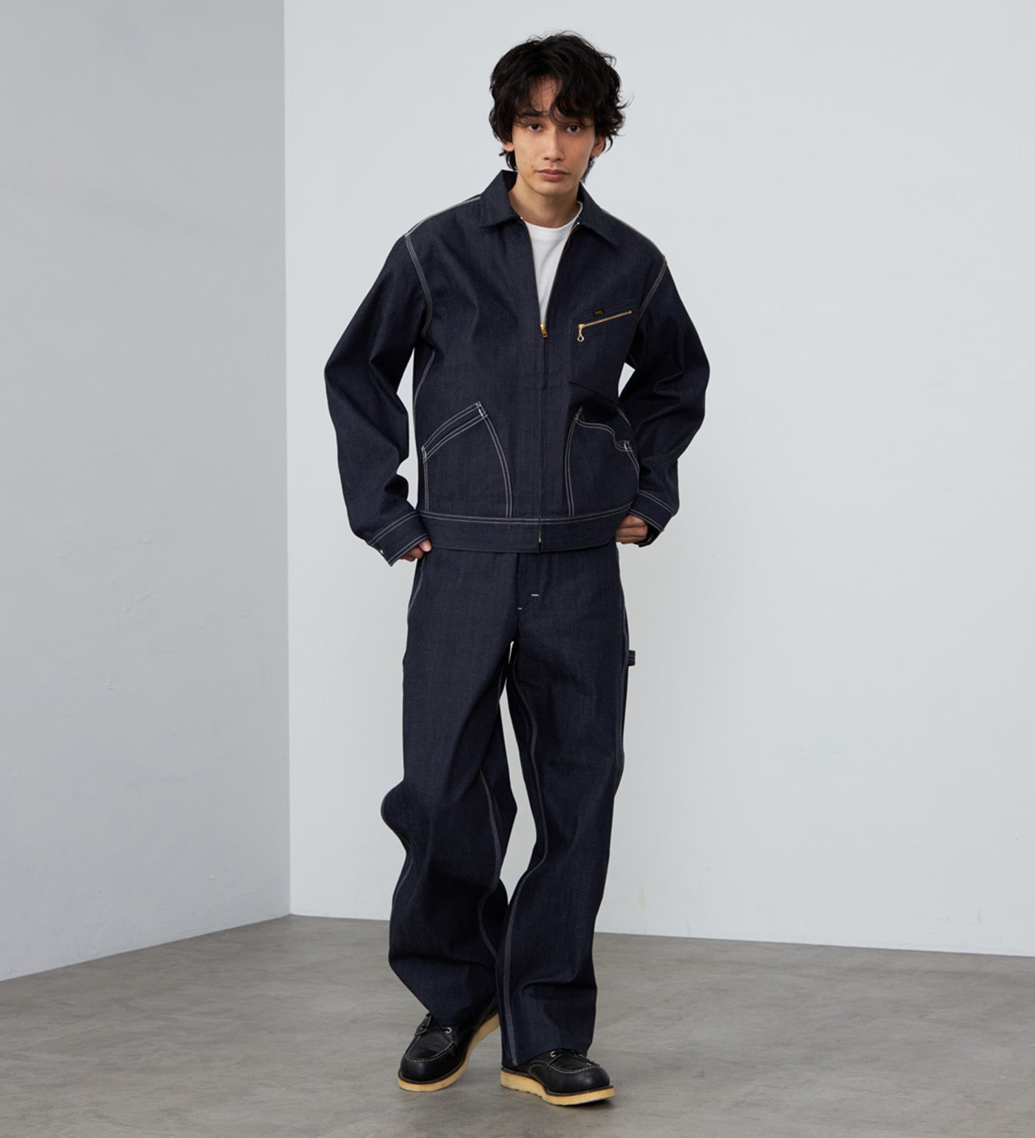 試着対象】【リジッド】91B ZIP-UPブルゾン/セットアップ対応|Lee|リー