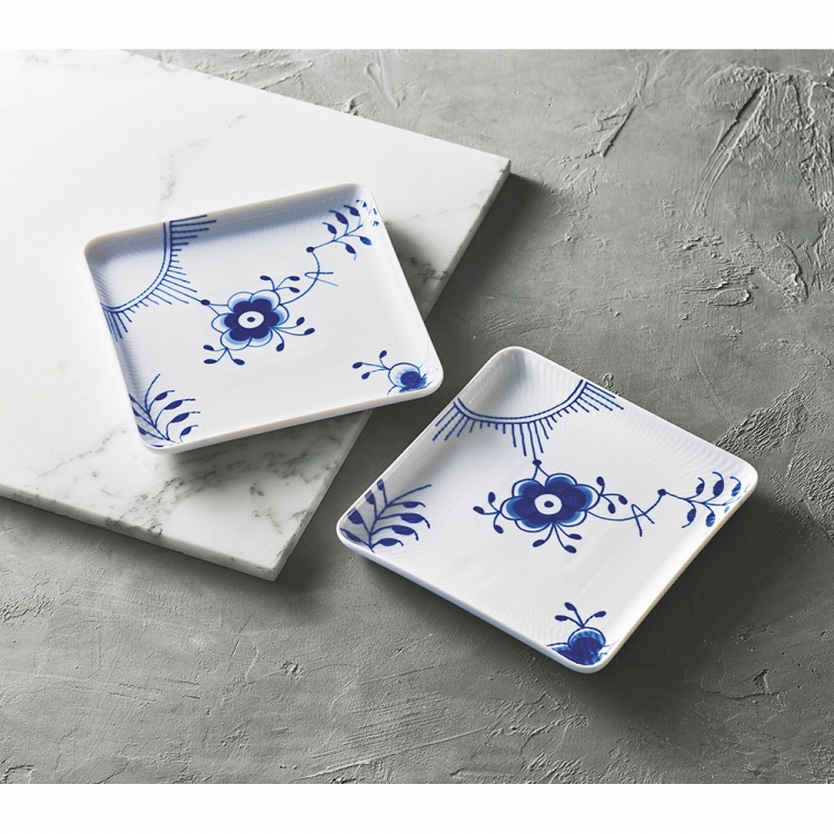 ロイヤルコペンハーゲン ブルーフルーテッド メガ スクエアプレート