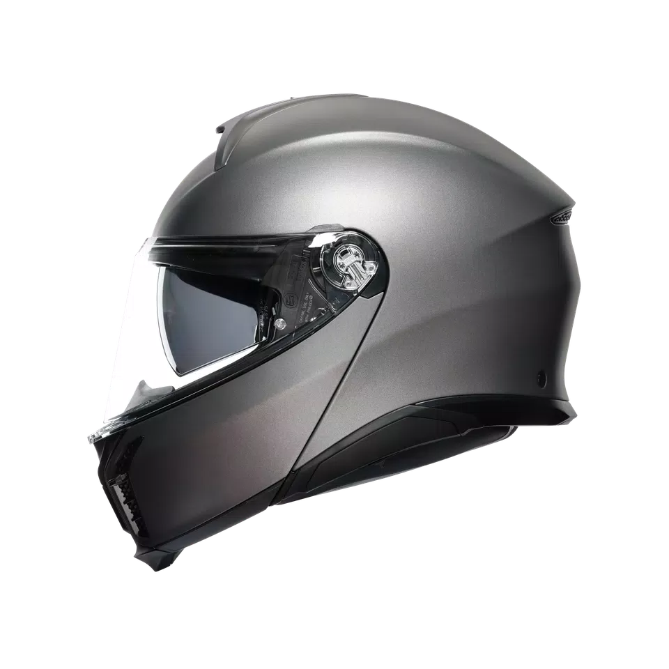 TOURMODULAR LUNA GREY MATT - MOTORBIKE FLIP UP HELMET E2206
